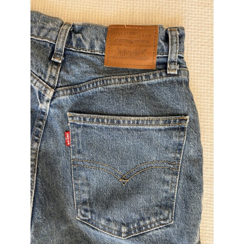Levi's Premium 70s High Rise Flare Jeans Women 25 L Big E Retro Hippie Festival - Picture 4 of 13